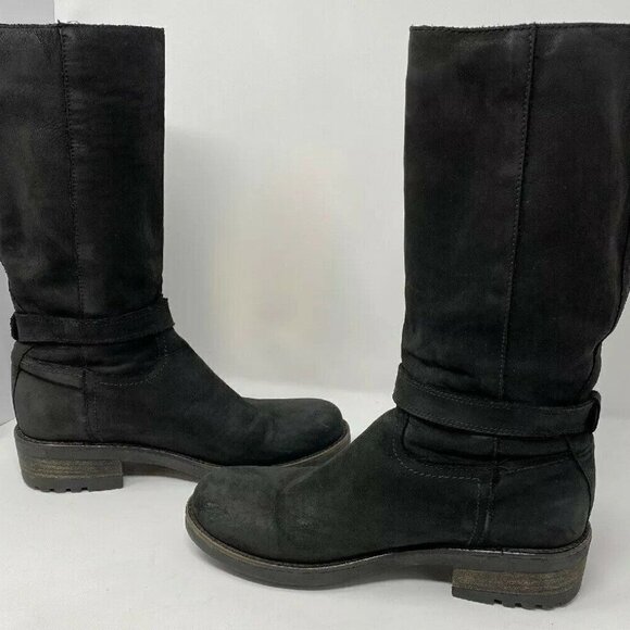 La Canadienne Sz 8 Silvana Suede Waterproof Lug Pull On Boots - Picture 8 of 11